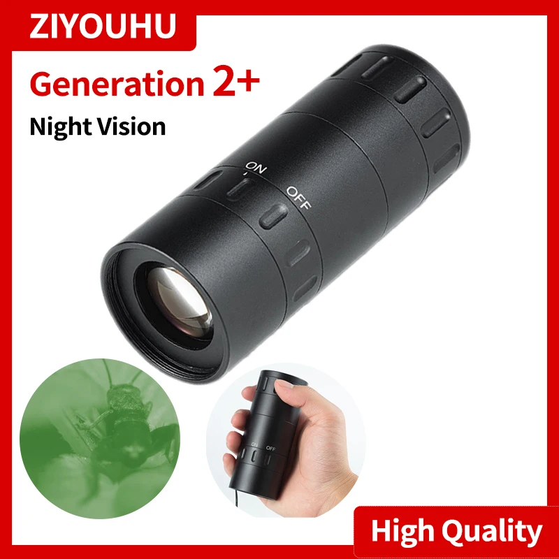 

Gen 2+ Night Vision Green Image 1X Outdoor Camping Hunter Monocular Goggles HD Infrared Low Light Night Vision Hunting Device