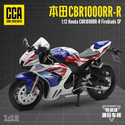 MSZ CCA 1:12 Honda CBR1000RR-R with base alloy die-cast car motorcycle model, toy gift giving, die-cast static motorcycle model