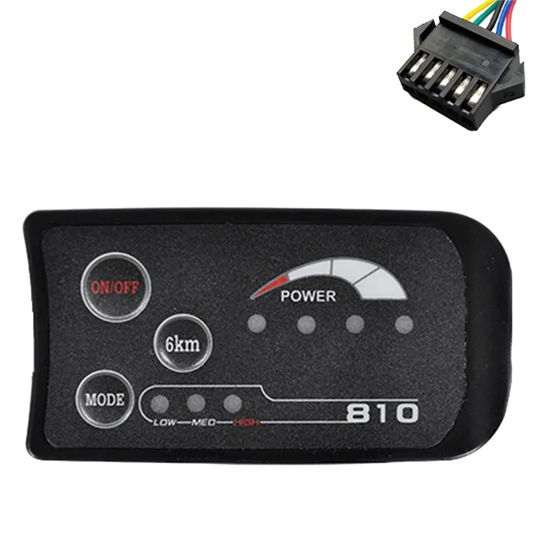 

AS98-SM 5PIN S810 светодиодный дисплей для электронного велосипеда 36 В IP65 протокол UART для электрического велосипеда замена счетчика электрического велосипеда