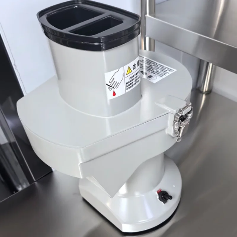 Electric Vegetable Cutter 10Inch Stainless Steel Commercial Adjustable Automatic Fruit Shredder Home Jerky Meat Slicer