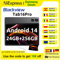 Blackview Android 14 Tab 16 Pro 11 Inch Touch Tablet 2K Screen 24GB +256GB 4G LTE+5G WiFi Gaming Tablets with Protective Shell