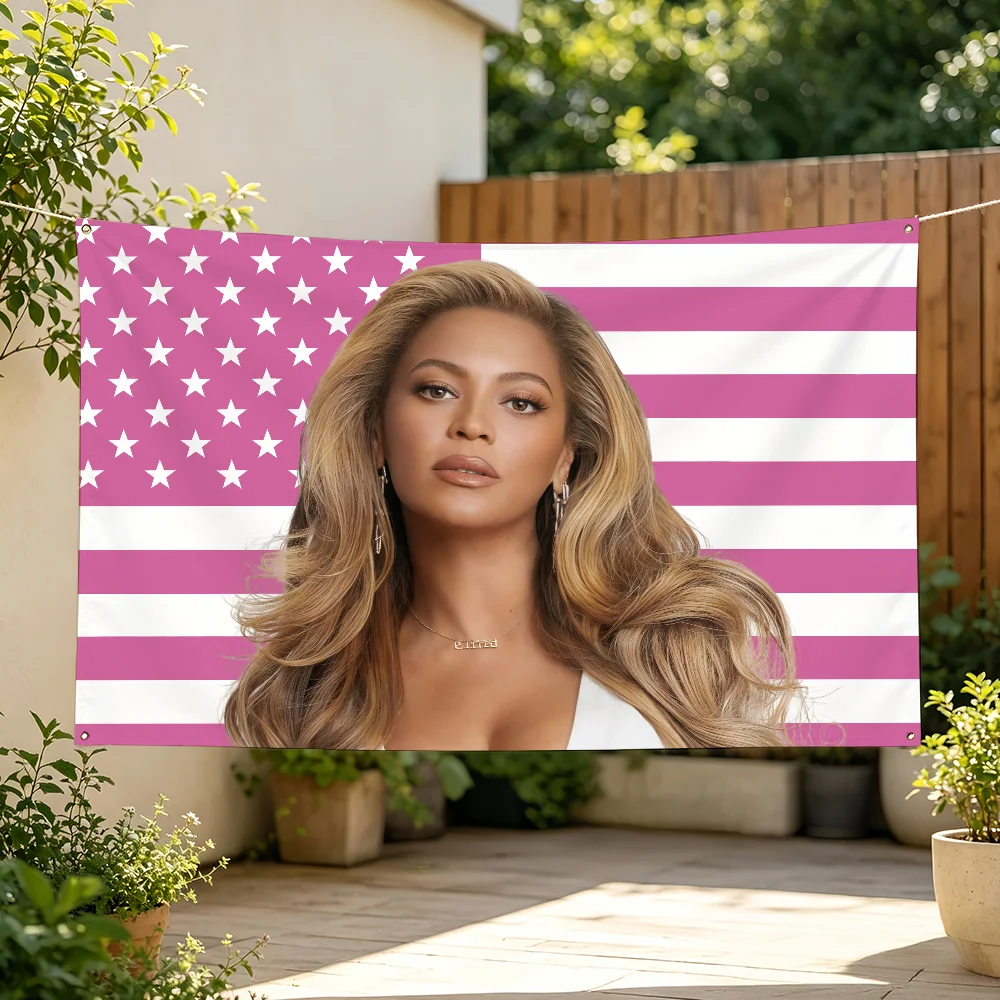Singer Beyonce Flag For Sports Matches  Games Parade Rally Holiday Festival Backyard Balcony Club Bar Decor
