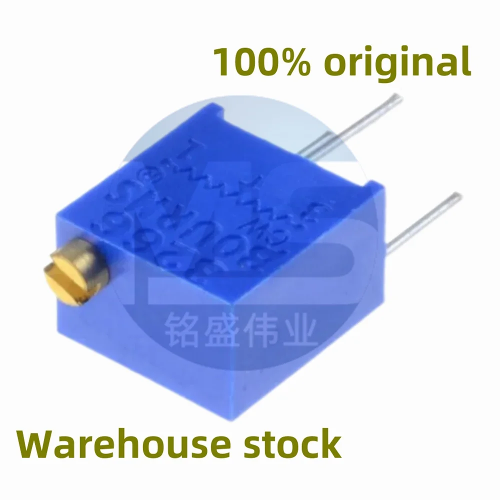 10PCS 100% new 3266W-1-101LF 3266W-1-101 3266W DIP-3 100R multi turn adjustable fine adjustment resistance potentiometer in stoc