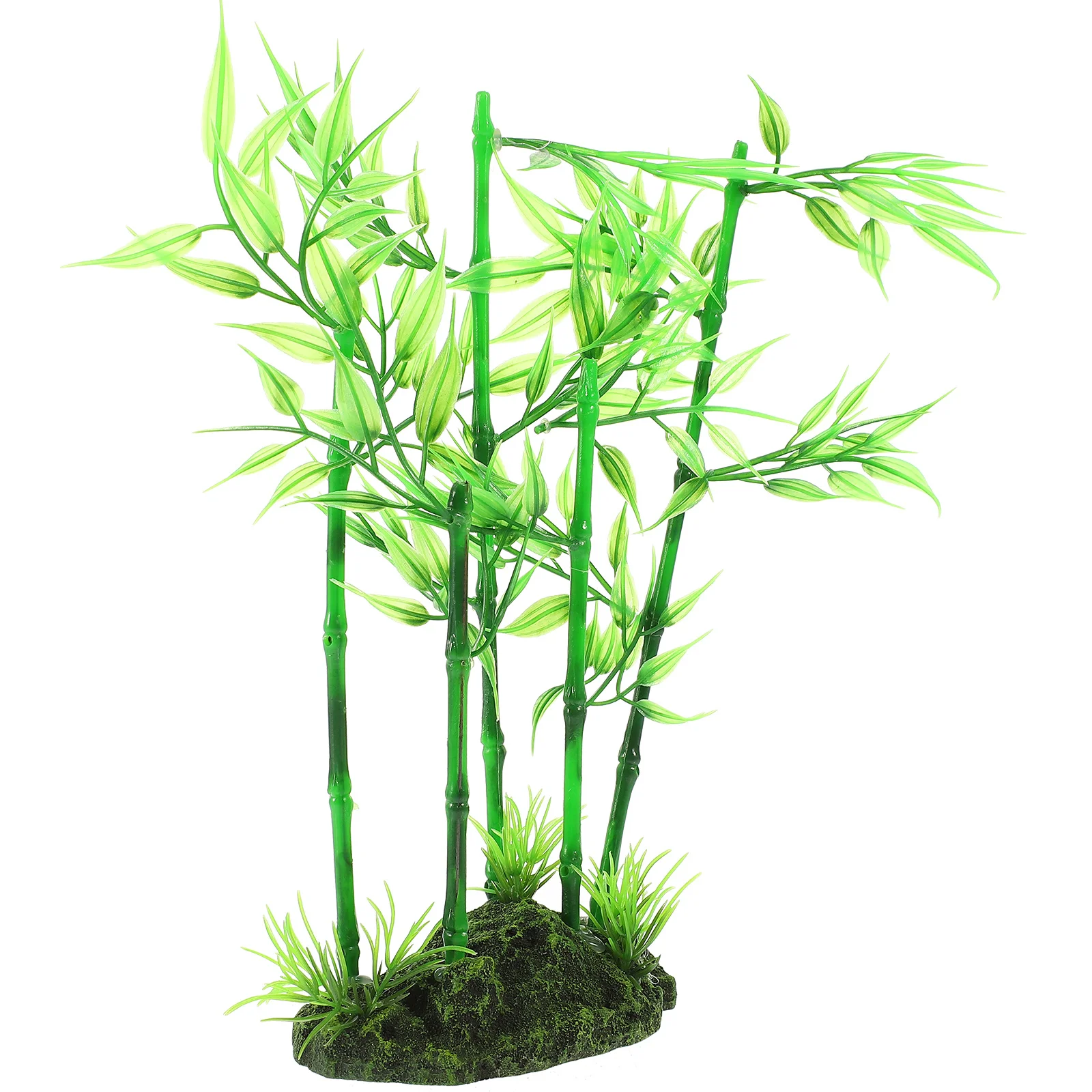 

Fake Bamboo Fish Tank Decor Artificial Plastic Aquarium Plants Realistic Landscaping Supplies For Large Tank Decoration