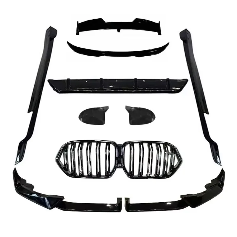 

Tom AutoHigh Quality Black Knight Style BodyKit Side Skirts Rear Spoiler Front Grill Rear Bumper Lips Body Kits for X6 G06 2