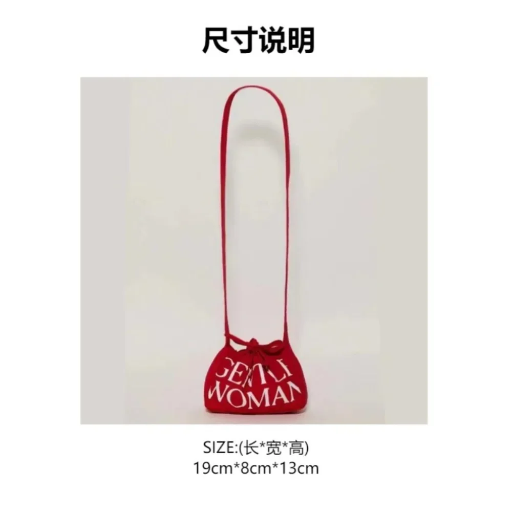 

Gentle woman trendy dumpling bag designer new drawstring shoulder crossbody bag soft folding large capacity canvas bag