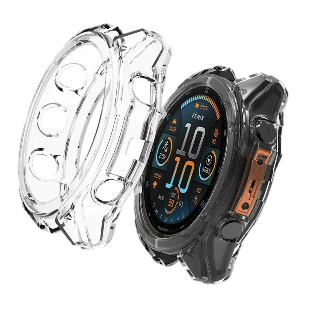 Clear Soft TPU Silicone Protector Cover For Garmin Fenix 8 47mm 51mm Transparent Case For Fenix8 Watch Shell Accessories image 3