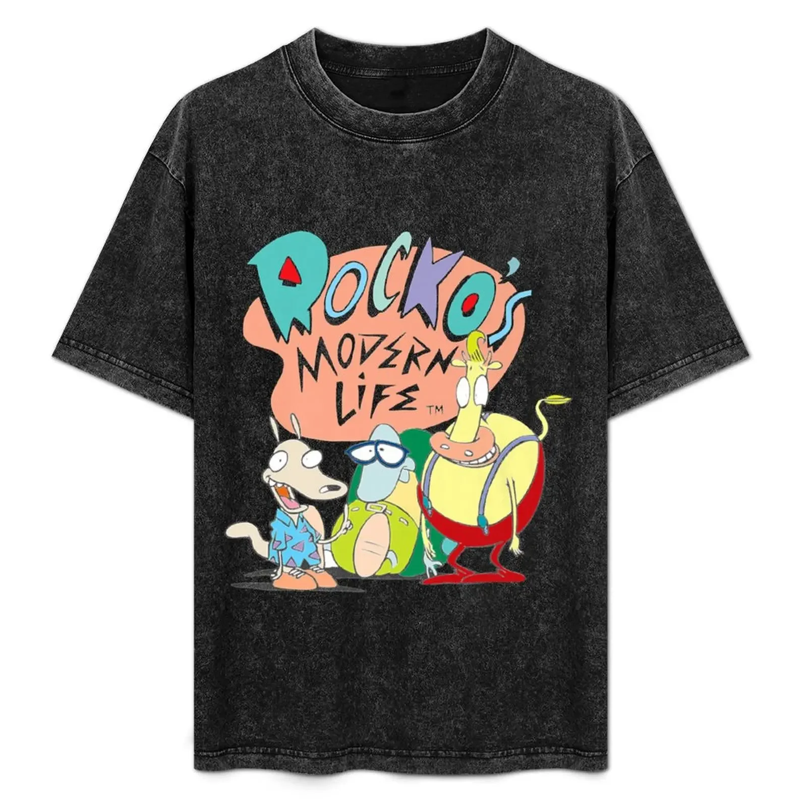 

Awesome Rocko'sModern Life Original Logo T-Shirt Plus Size Solid Color T-Shirt