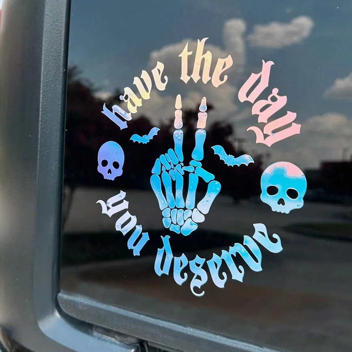 1 Skull Wave Decal,…