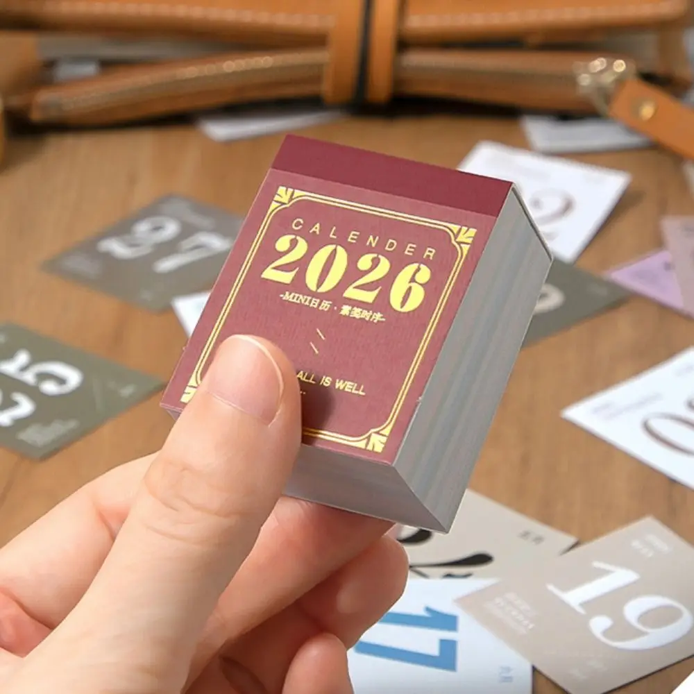 

New To Do List 2026 Calendar Lightweight Simple Mini Calendar Creative Waterproof Schedule Planner Office School Home