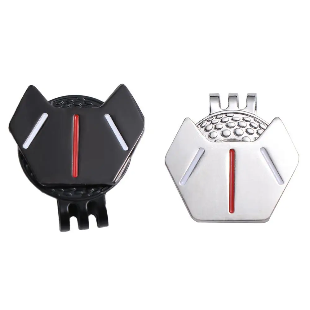 

Golf Ball Marker Zinc Alloy Golf Hat Clip Ball Marker Small Magnetic Magnetic Golf Marker All-Portable Black/Silver Unisex