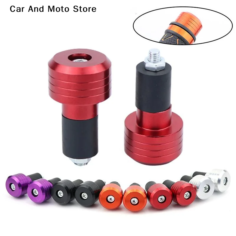 

Handlebar Balance Terminal Handlebar Grips Pair Of Universal Aluminum Alloy Motorcycle Grip Handlebar Ends Weight Balance Plug