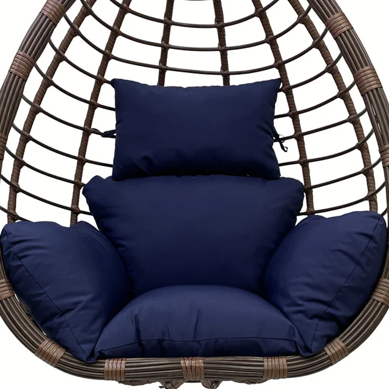 Waterproof UV Resistant Hanging Egg Chair Cushion, Removable Washable Swing Chair Seat Cushion for Outdoor Patio