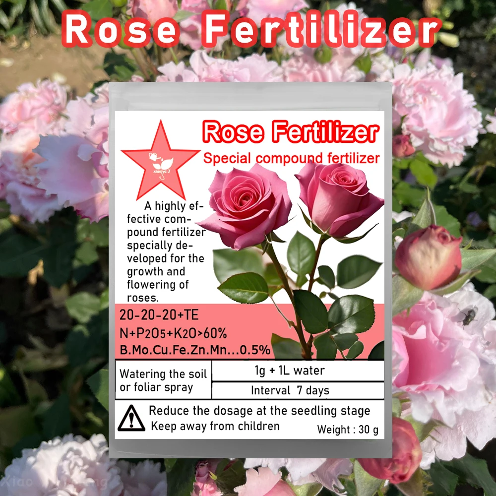 

30g Rose Special Compound Fertilizer NPK Balanced Nutrition Promotes Plant Growth And More Flowers