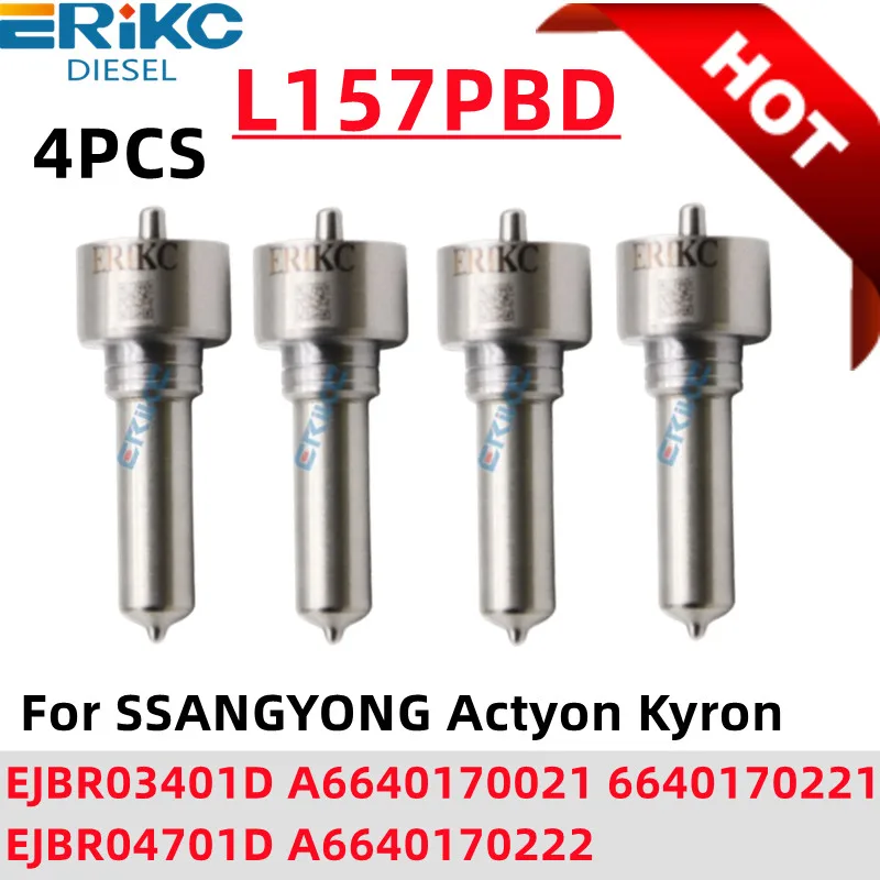 

4 шт. дизельная форсунка L157PBD L157PRD для SSANGYONG Actyon Kyron EJBR03401D A 6640170021 6640170221 EJBR04701D A 6640170222