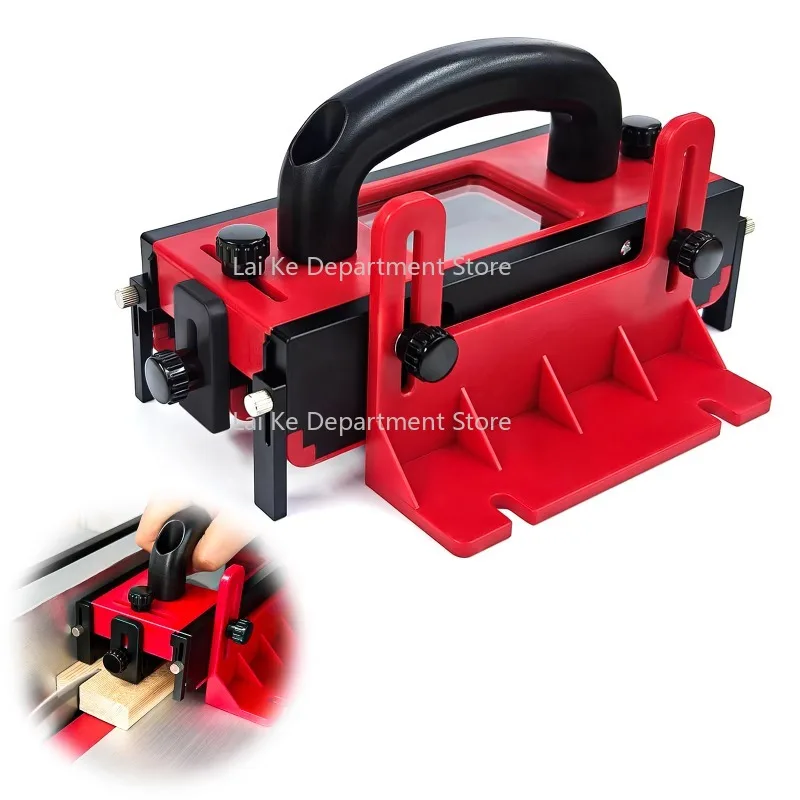 

Woodworking Safety Red Long Style Push Handle Wood Saw Push Block Sticks Table Saw Woodworking Push Block Tools
