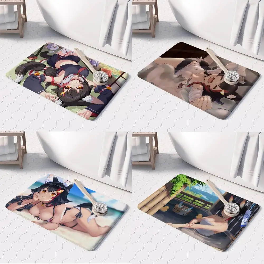 

Ookami Mio Floor Mat Printed Large Carpets Room And Bedroom Carpets Bathroom Anti Slip Door MATS Small Carpets