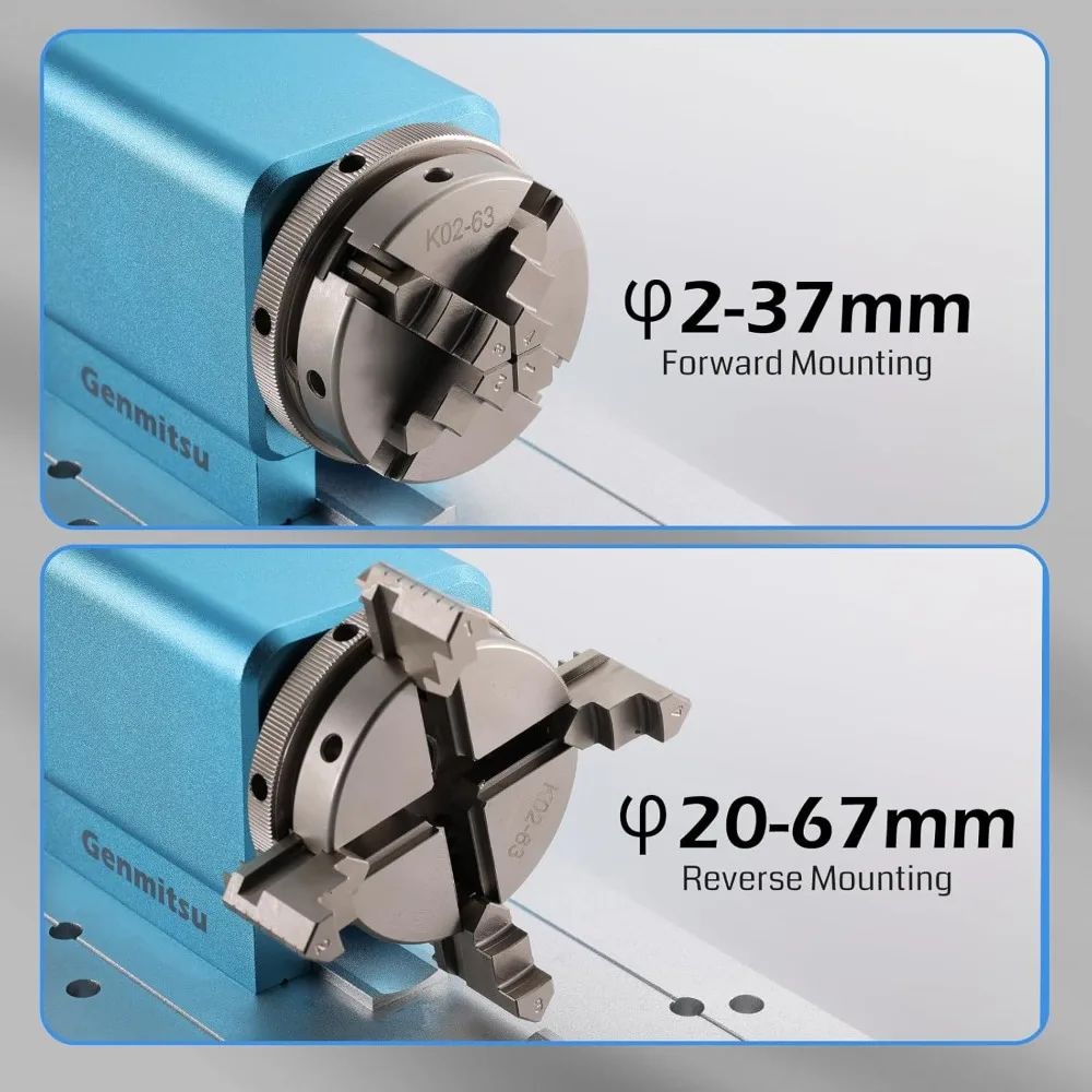 Genmitsu Rotary Module Kit for Prover XL 4030 V2 CNC Router Machine with NEMA23 Planetary Geared Stepper Motor