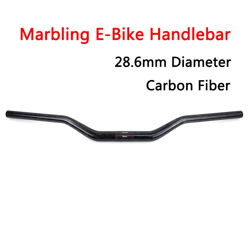 New Marble E-Bike Full Carbon Fibre Handlebar Carbon Bicycle MTB Part 28.6mm Use For NIU and NINEBOT Electric Bike