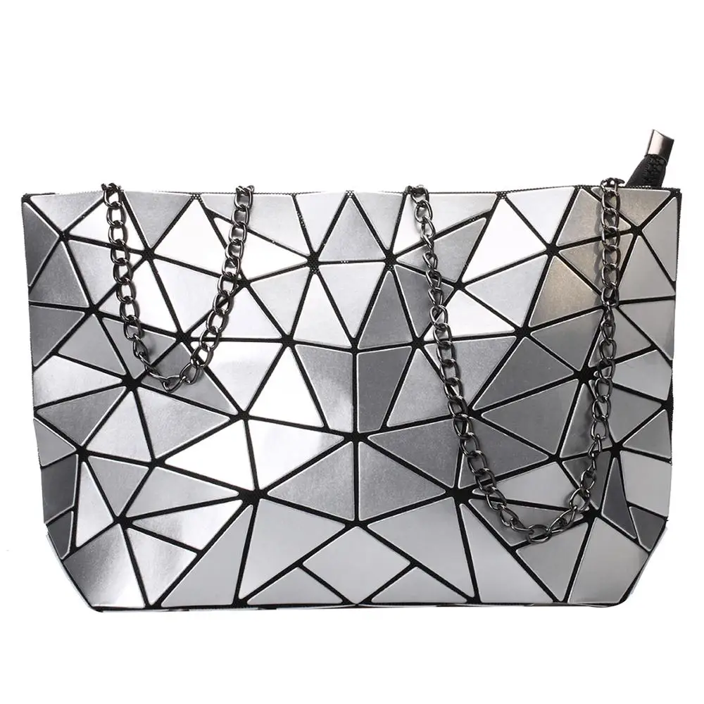 Women Chain Shoulder Bag sac a main Bag Fashion Geometric Messenger Bags Plain Folding Crossbody Bags Clutch evening bag bolso