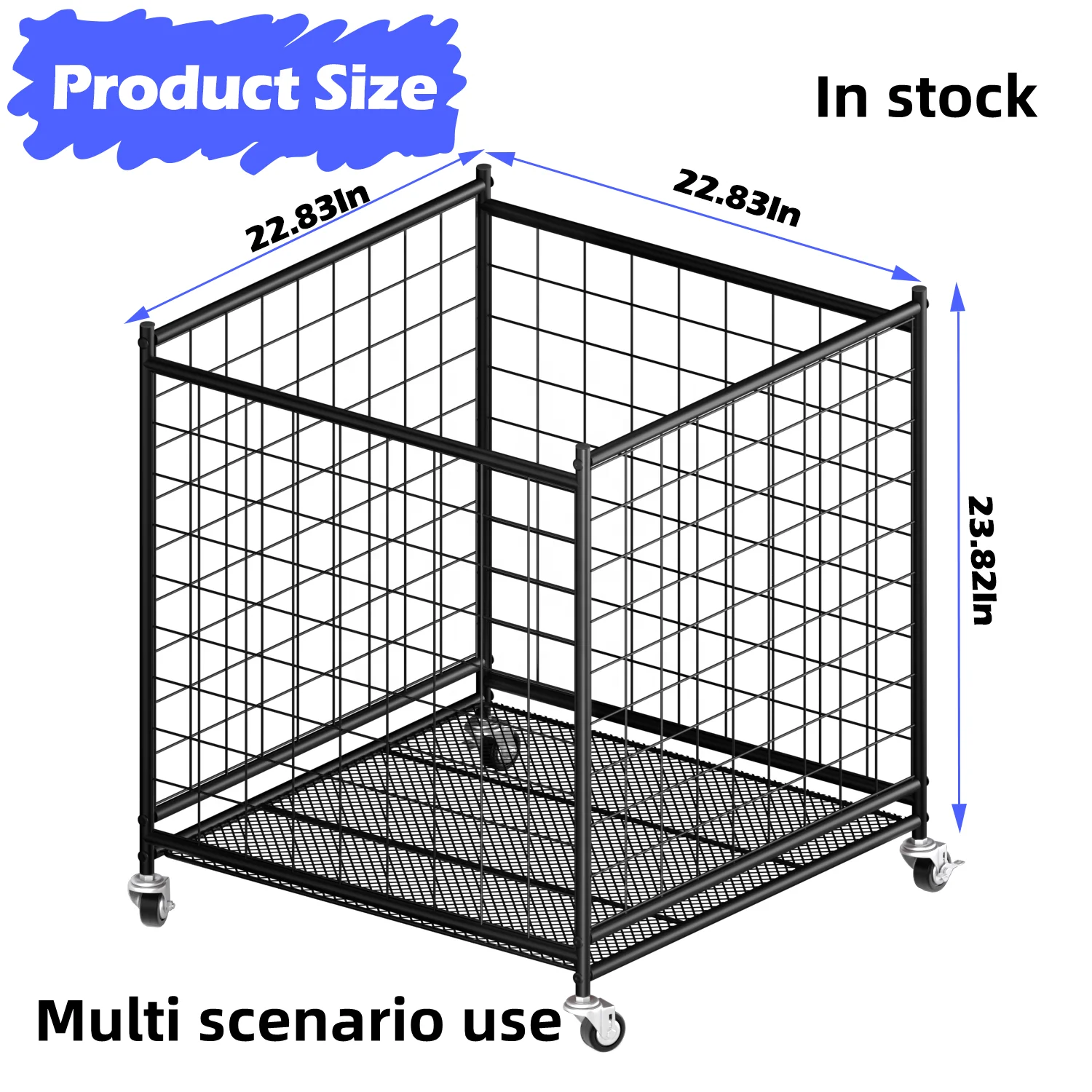 

Современный металлический напольный стеллаж-контейнер для хранения мячей (баскетбольных, футбольных, волейбольных, игрушечных) для спортзалов и помещений