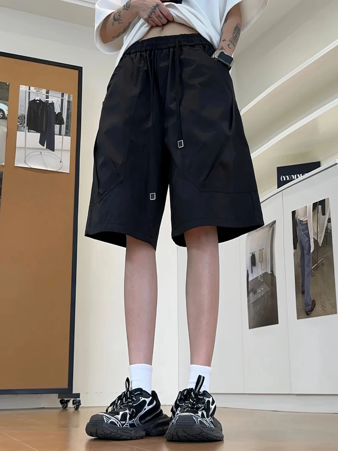 

American Functional Workwear orts Men's Summer Clothes Ice Silk Outdoor Climbing Pants Youth Casual Loose Fit High Waist