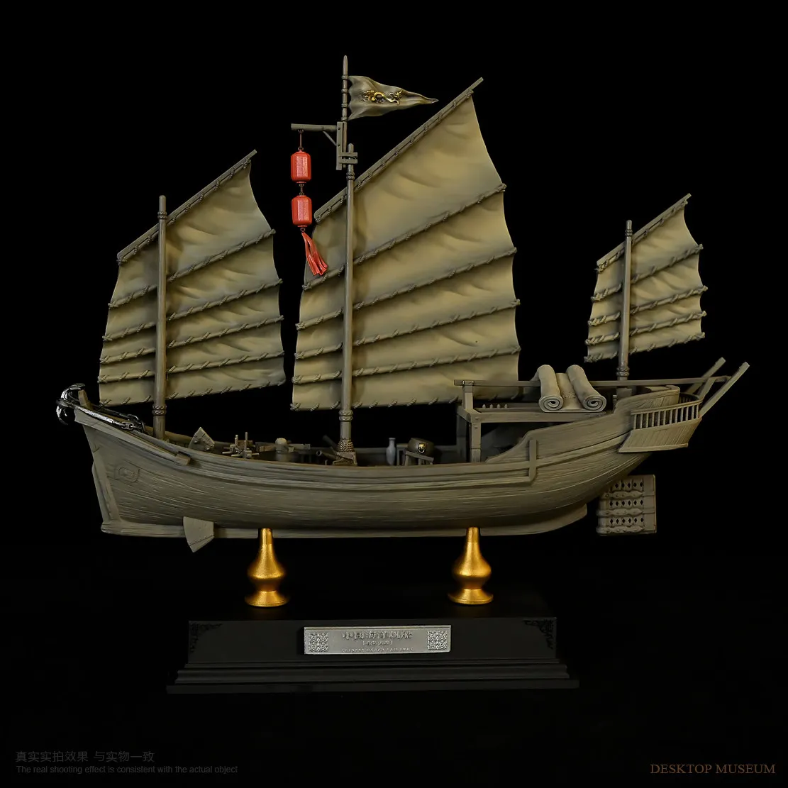 Dimensions: 200*50*180mm, Eastern Ancient Fishing Boat Desktop Ornament   LTCP-545+