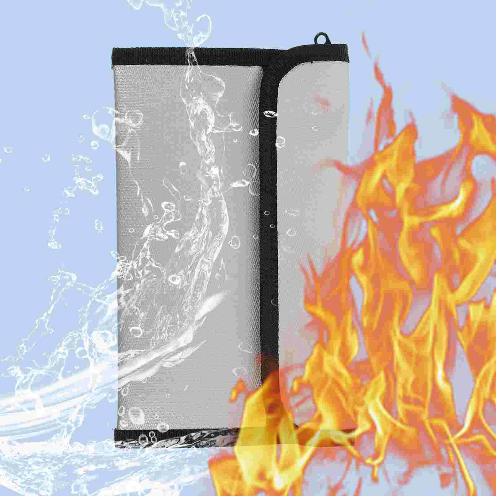 Cash Bag Fireproof and Waterproof Document 2050X1200X050CM Liquid Silicone Fiber Cloth Legal