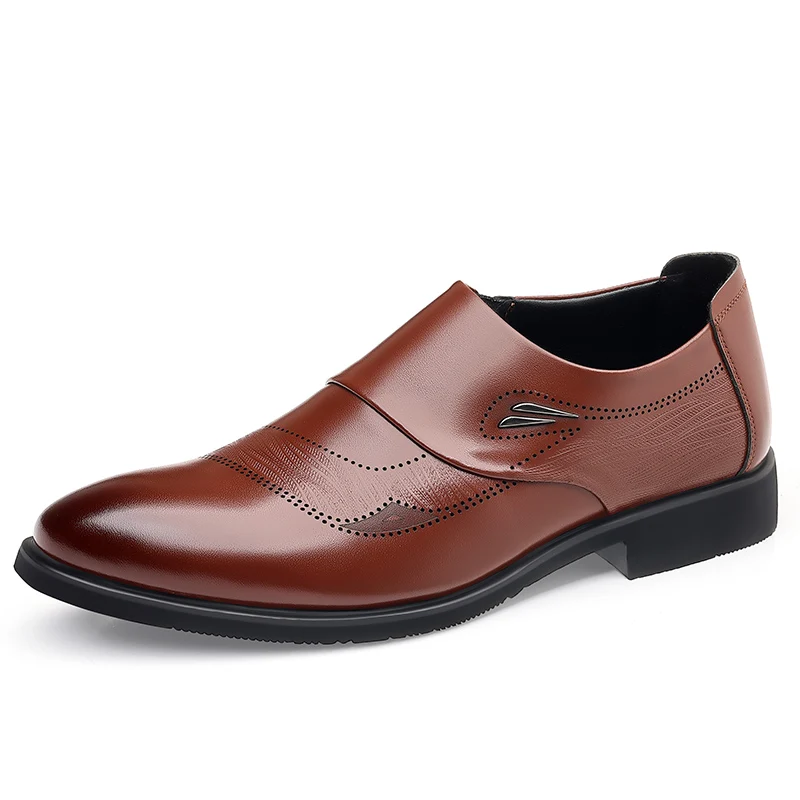 

Men's casual sports shoes, anti-slip banquet business casual formal leather shoes, flat genuine leather shoes