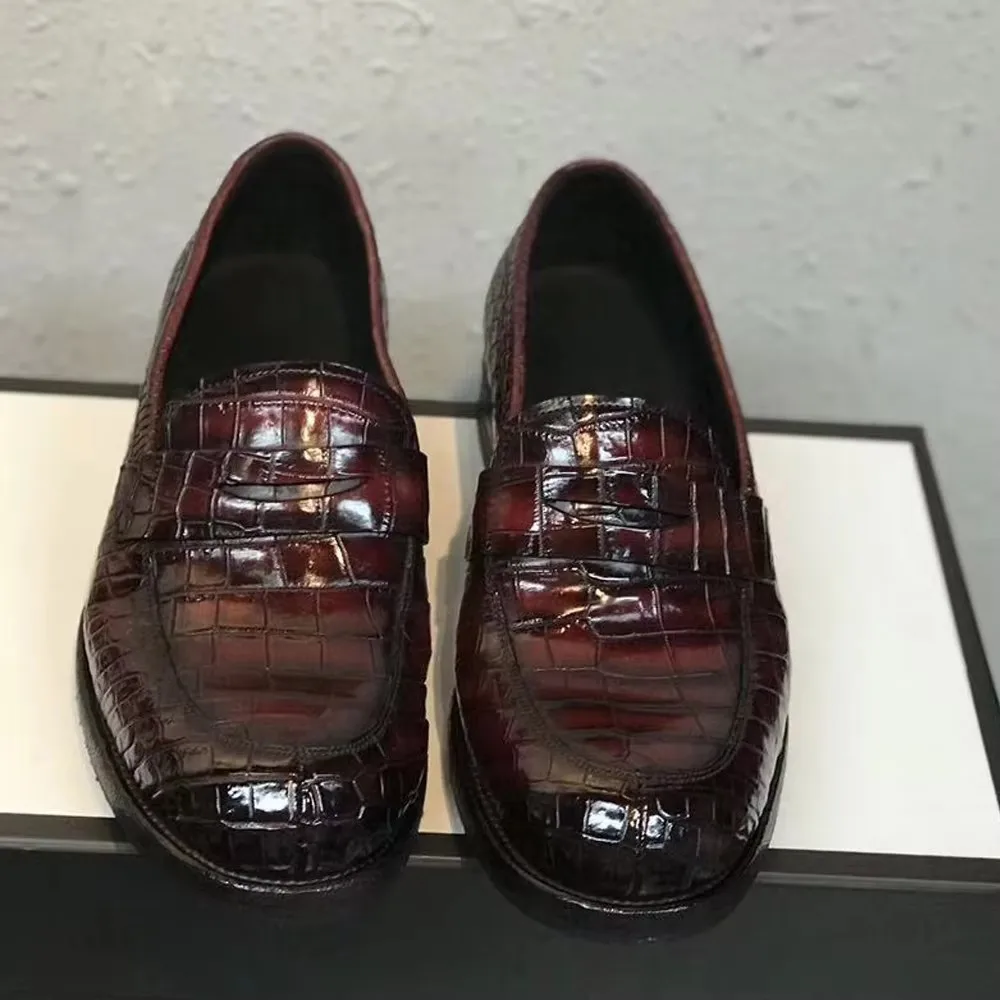 yingshang new arrival men formal shoes male crocodile shoes wedding meeting banquet shoes
