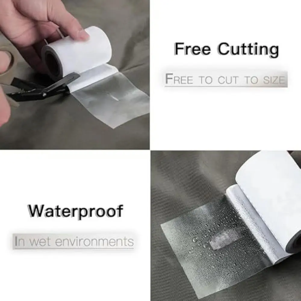 Waterproof Tent Repair Patches Transparent TPU Self Adhesive Sticker Multifunction Inflatable Repair Tool