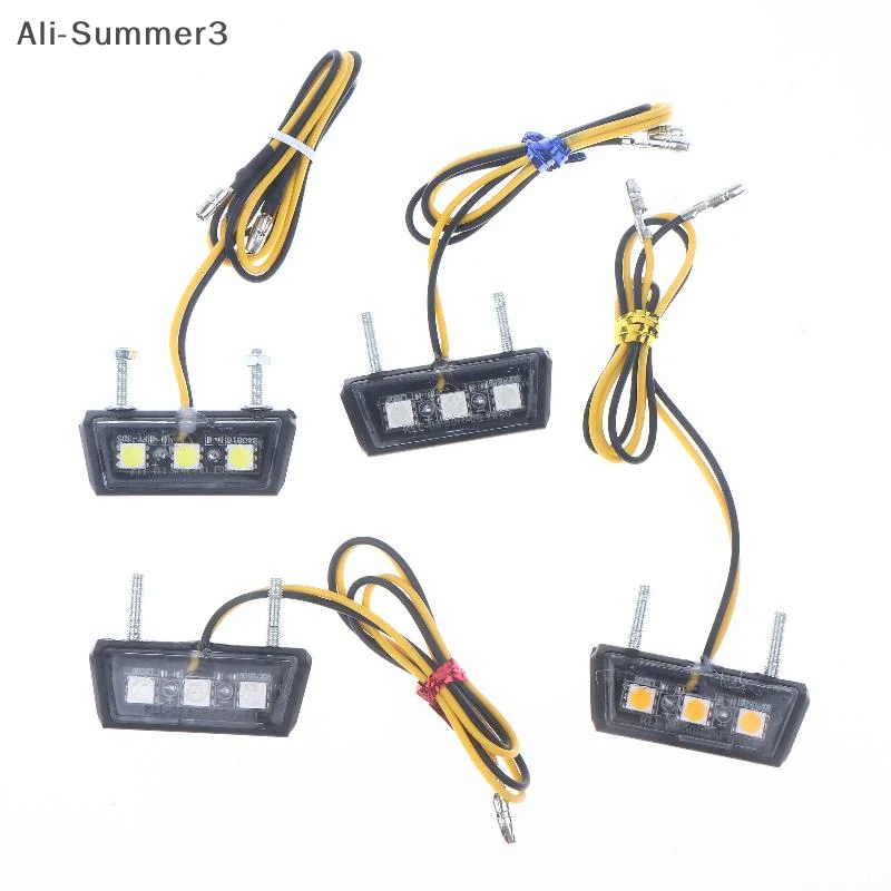 

12V LED Light Waterproof Motorcycle License Light Motorcycle License Plate Rear Tail Light Motorcycle License Plate Holder Light