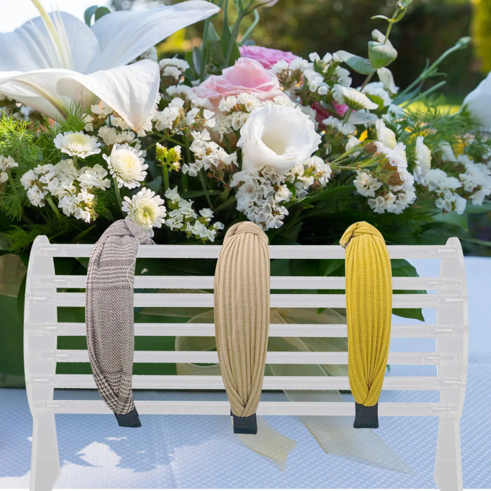 

1Pcs Headband Display Storage Rack Convenient Desktop Hairband Holder Organizer Shelf for Home Use Hairband Rack