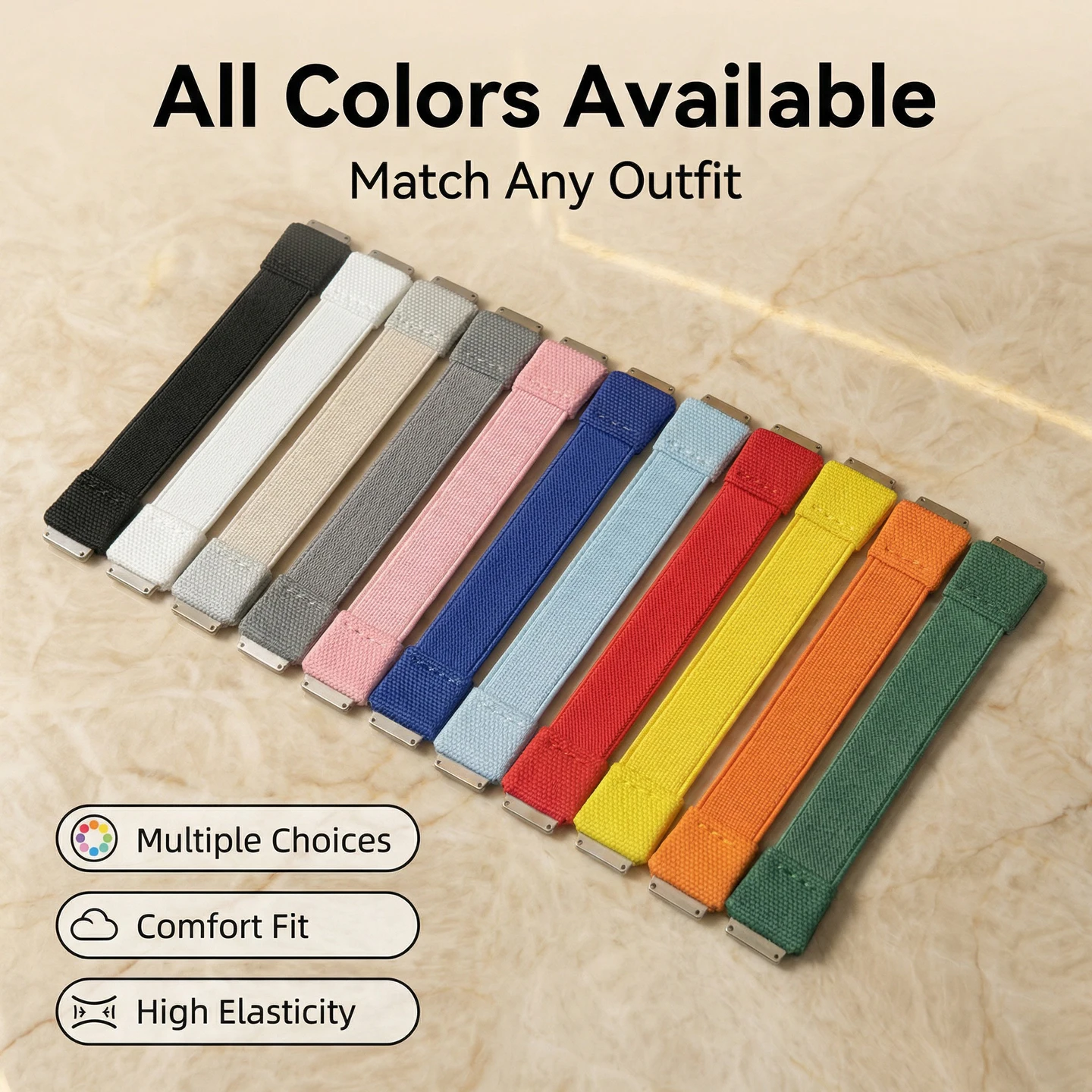 New Customized Elastic Nylon FKM WatchBand For Richard Miller Rm67Rm67-01Rm67-02 Diy Loop Watch Strap Screw Down Connection Band