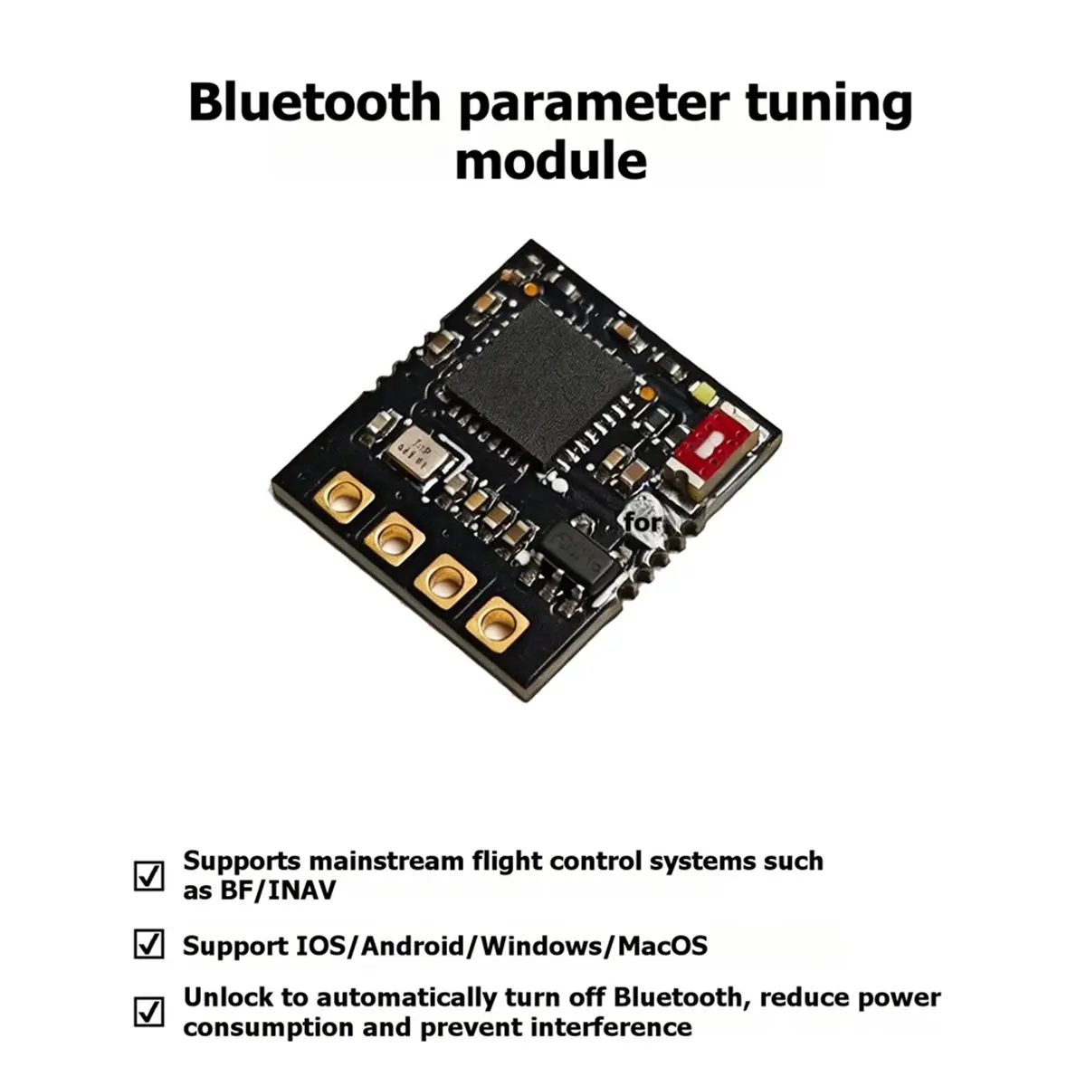 For /Betaflight Wireless Flight Controller Configuration Tuning Bluetooth Module for RC FPV Racing Drone