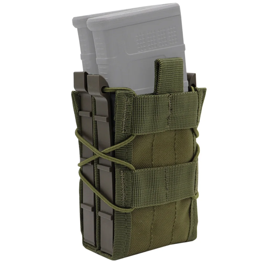 5.56/7.62 Double Magazine Pouch Tactical AK AR M4 AR15 Mag Pouch Rifle Molle Mag Holster Pouch per caccia softair