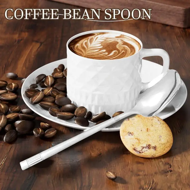 Coffee Spoons Basting Spoons For Cooking Heat Resistant Cappuccino Stirring Tool Household Tableware For Soup Yogurt Pudding Ice