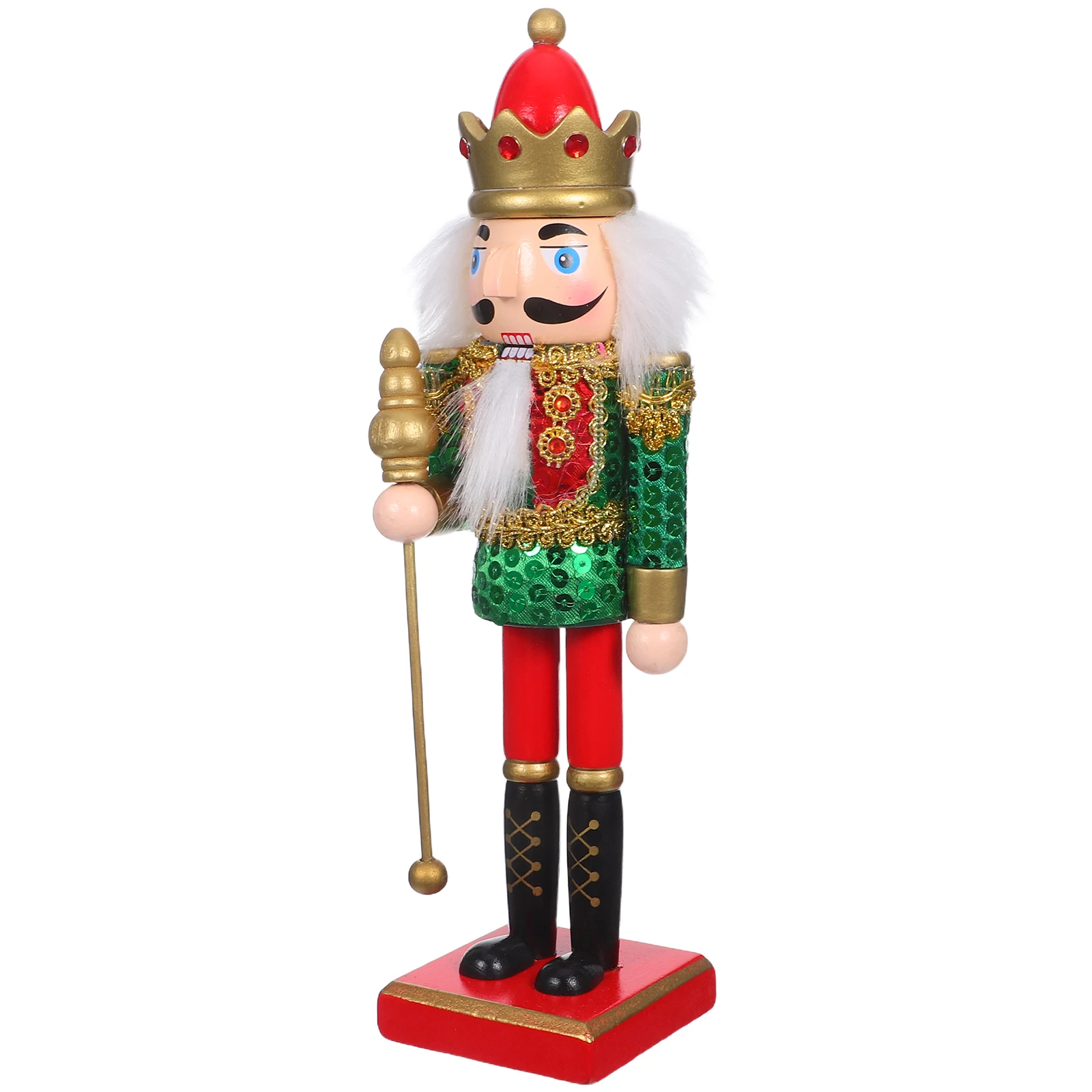 

Scale Series Puppets Christmas Nutcracker Decoration Tree Ornaments Wood Desktop Cute Figure Walnut Soldier