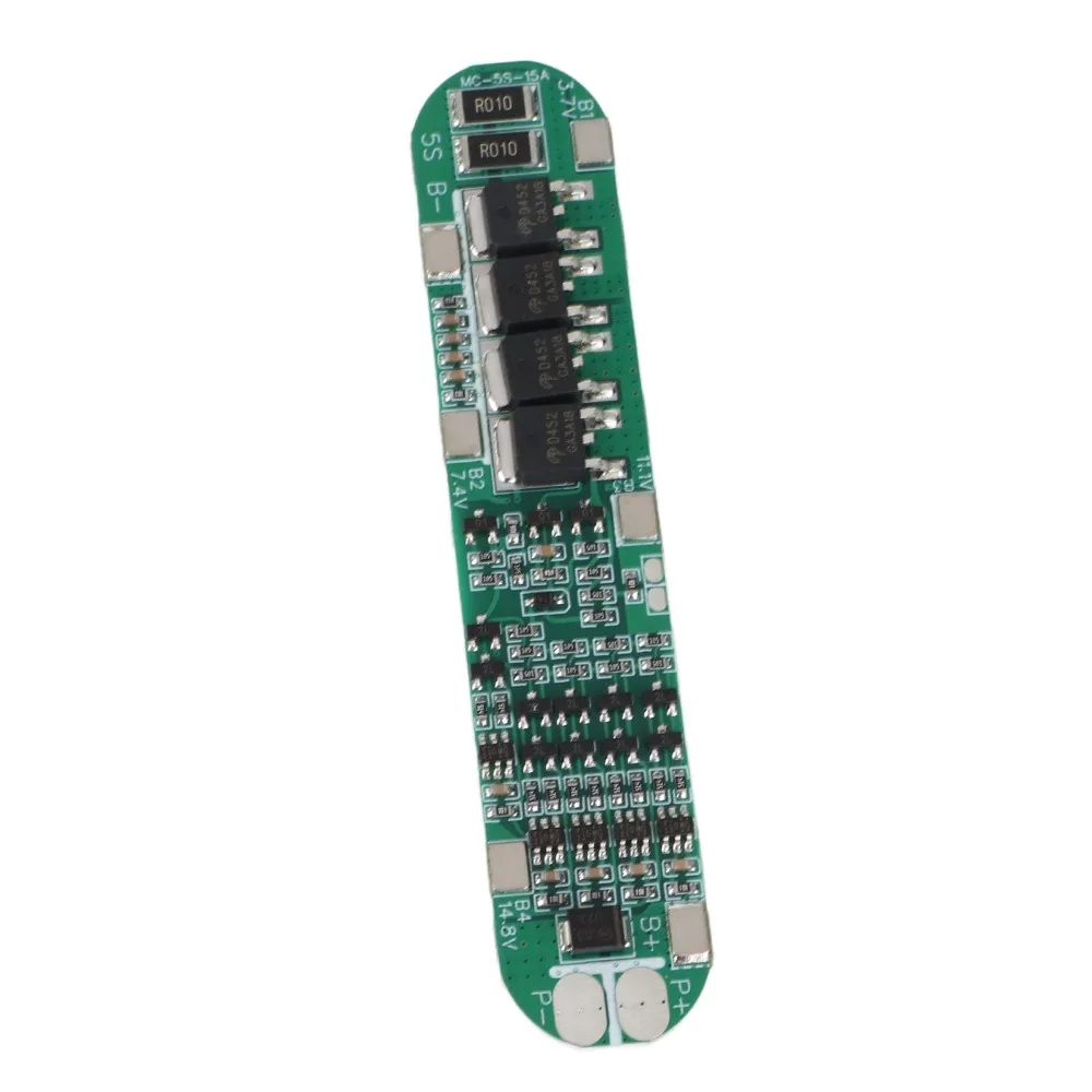 18.5V/21V 15A 5S Battery PCB Board Li-Ion Overcharge Protection Cell Protection Board Over-Discharge Protection