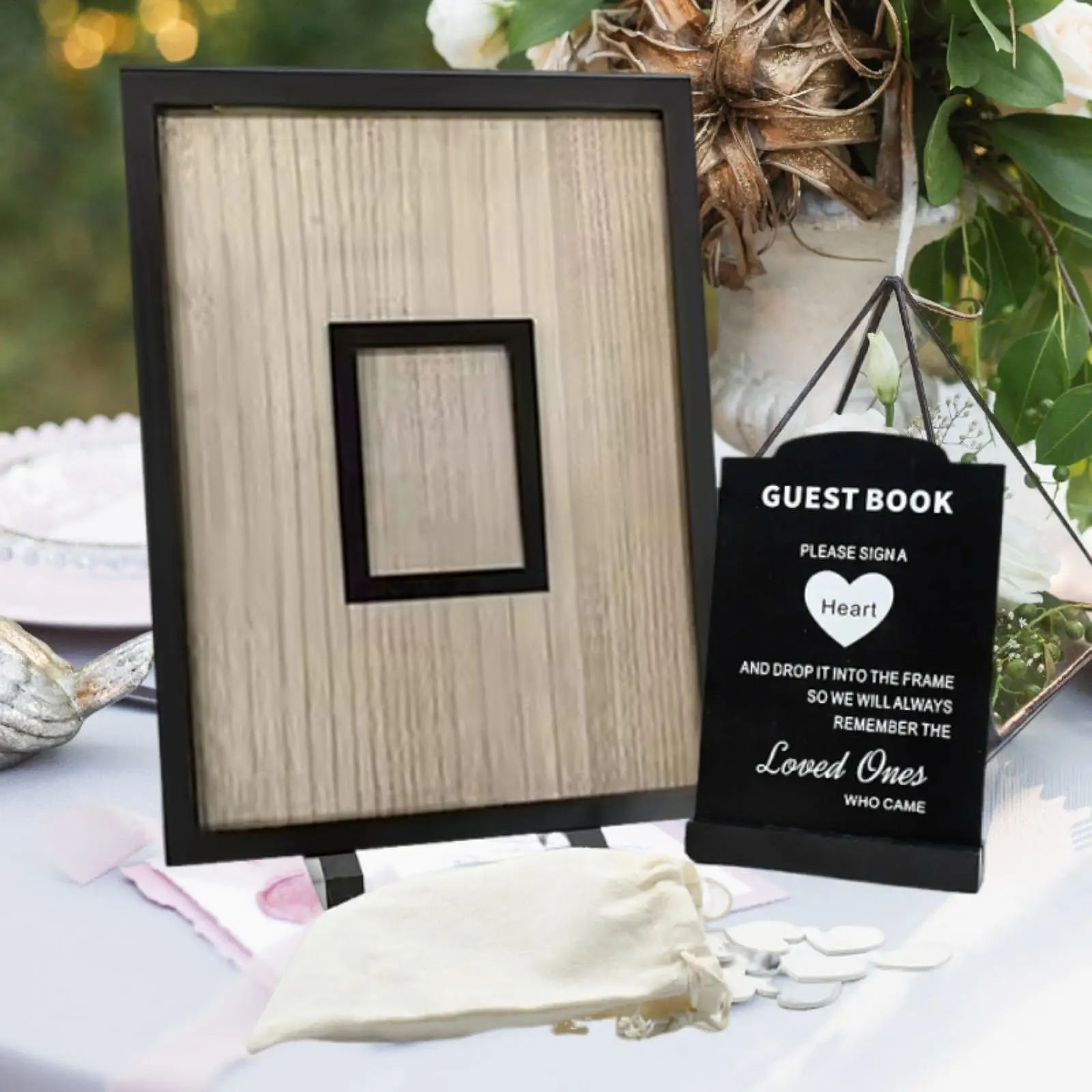 

Wedding Guest Book Acrylic Wedding Decor Sturdy Easy Use Wedding Sign for Anniversary Party Ceremony Graduations Baby Shower