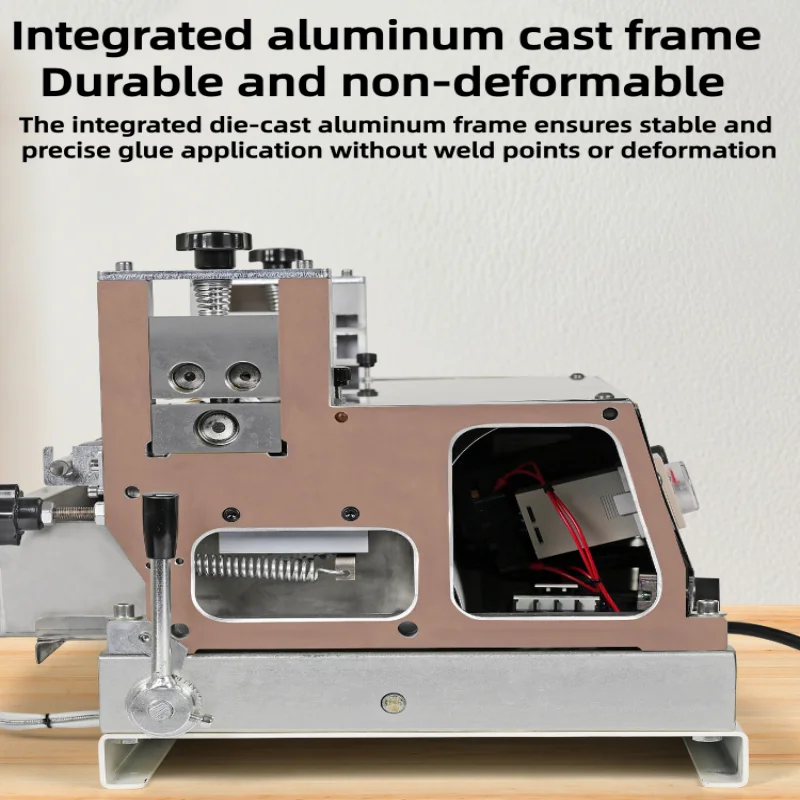 Stainless Steel Glue Coating Machine Hot Cold Dual Use Adjustable Gluing Thickness for Cardboard Paper Gift Box Album Binding
