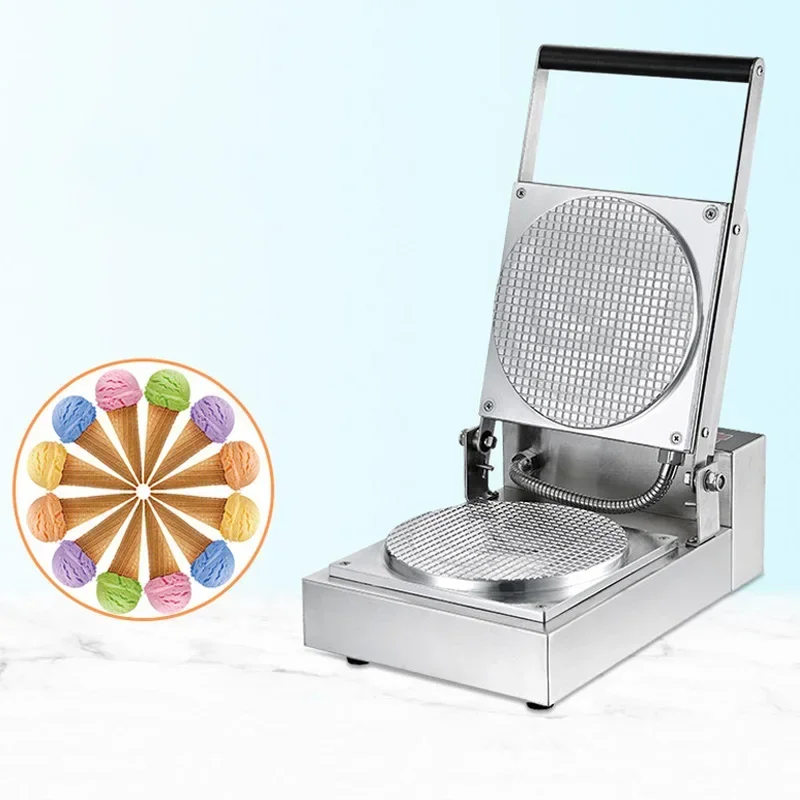 NF Ice Cream Cone Maker Commercial-Grade Italian Soft-Serve Ice Cream Bowl/Cone Maker with Waffle Cone Molds and Customizable