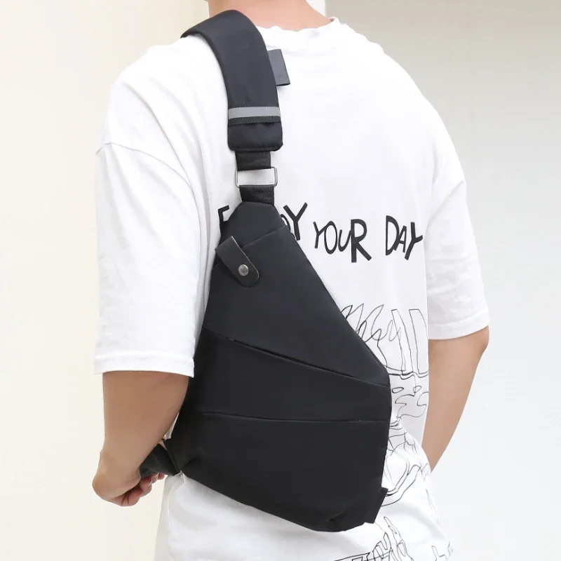 

Chest Bag Shoulder Oxford Medium Zipper Pocket Anti-theft Digital Storage Business Travel Simple