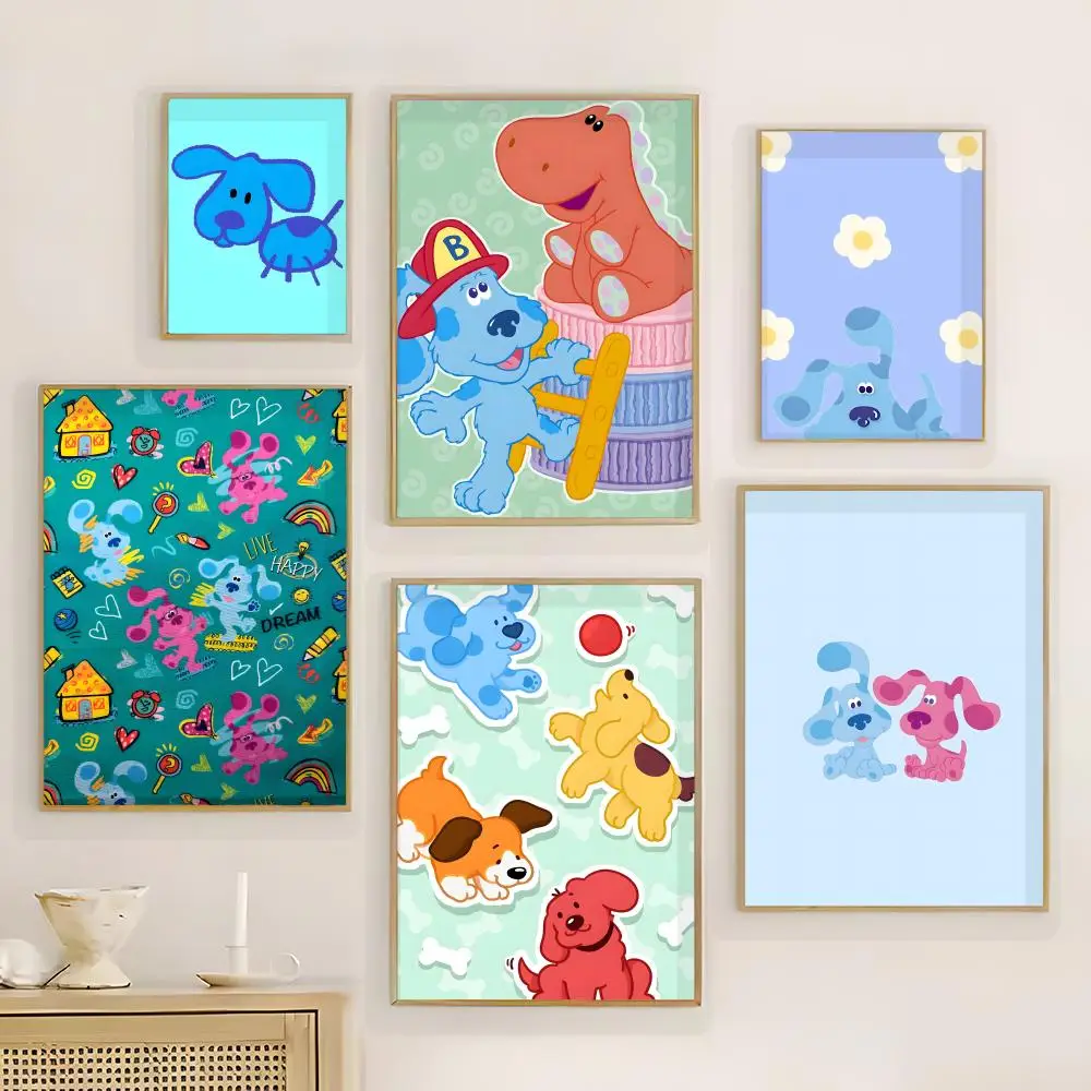 Affiche d'animation B-Blue's C-Clues, impression d'art mural, pour salon, chambre à coucher, décoration de la maison