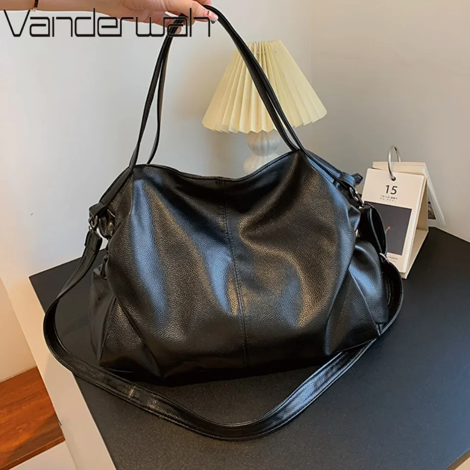 

Big Tote Bags for Women Large Hobo Shopper Bag Roomy Handbag Quality Soft Leather Crossbody Bag Ladies Travel Shoulder Bag Sac