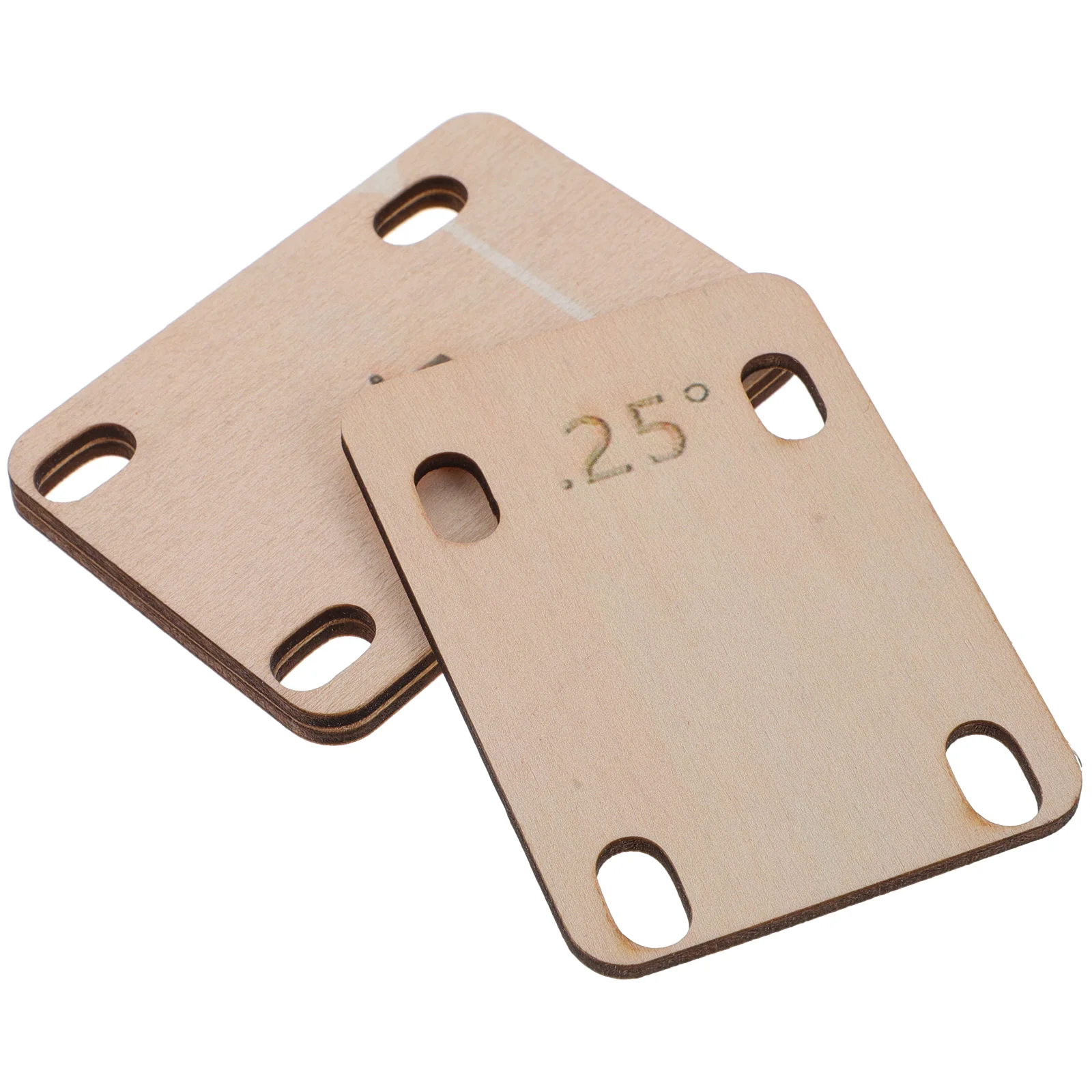 

3 Pcs Neck Guitar Spacers Electric Accessories Heighten Wood Heightening Gasket