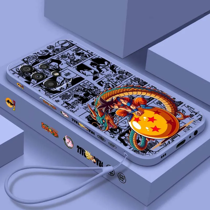 

Dragon Ball Art Cool Popular For Samsung Note 20 A17 A07 A36 A56 A73 A72 A71 A55 A54 A53 A52 A51 Liquid Left Rope Phone Case