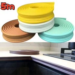 5M/Roll 3D Wall Trim Line Self-Adhesive Skirting Molding Trim Decorative Wall Lines Wallpaper Border for Home Office Hotel Decor
