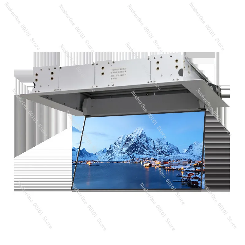 hidden ceiling tv mount brackets automatic flip down motorized tv ceiling lift