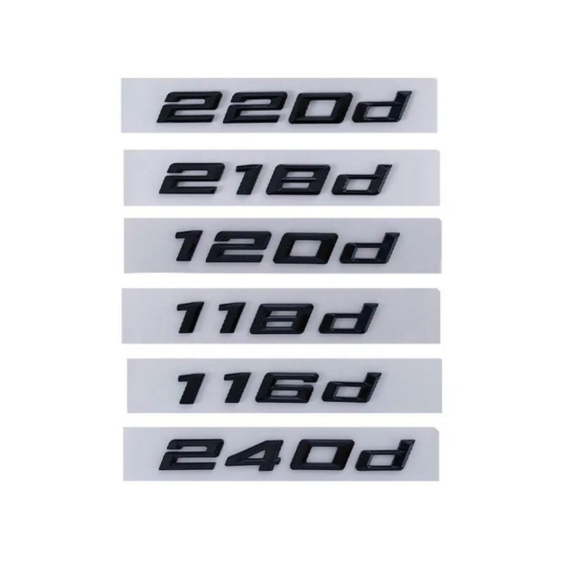 3D Chrome Car Letters For 116d 118d 120d 130d 135d 218d 220d 240d F20 E87 F22 F23 Trunk Emblem Logo Stickers Accessories